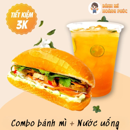 Combo bánh mì và nước uống giá rẻ - Tiết kiệm, tiện lợi tại Hoàng Phúc