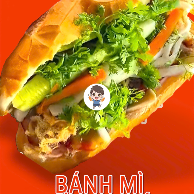 BÁNH MÌ BƠ PATÊ CHÀ BÔNG